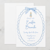 Invitation Modèle d'invitation pour brunch de Pâques | Imprim (Devant / Derrière)