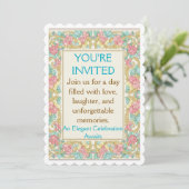 Invitation Modèle d'invitation pour célébration moderne (Debout devant)