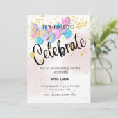 INVITATION MODELE D'INVITATION POUR CÉLÉBRER IL EST TEMPS (Debout devant)