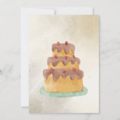 Invitation Modèle d'invitation pour fêtes d'anniversaire (Dos)