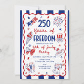 Invitation Modèle d'invitation pour le 250e anniversaire de l (Devant)