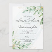 Invitation Modèle d'invitation pour le dîner de répétition IR (Devant)