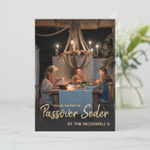 Invitation Modèle d'invitation pour le Seder de Pâque avec ph (Debout devant)
