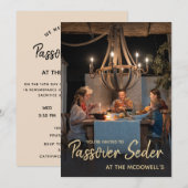 Invitation Modèle d'invitation pour le Seder de Pâque avec ph (Devant / Derrière)