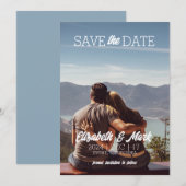 Invitation Modèle d'invitation pour sauvegarder la date (Devant / Derrière)