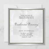 Invitation Modèle d'invitation pour soirée enchantée de bal d (Dos)