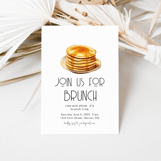 Invitation Modèle d'invitation pour une soirée brunch