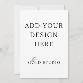 Invitation Modèle d'invitation recto-verso 5 x 7 Portrait