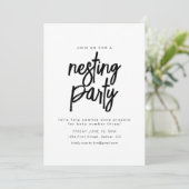 Invitation Modèle d'invitation simple pour une fête de nidifi (Debout devant)