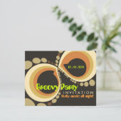 Invitation modèle d'invitation Super Funky Party (Debout devant)