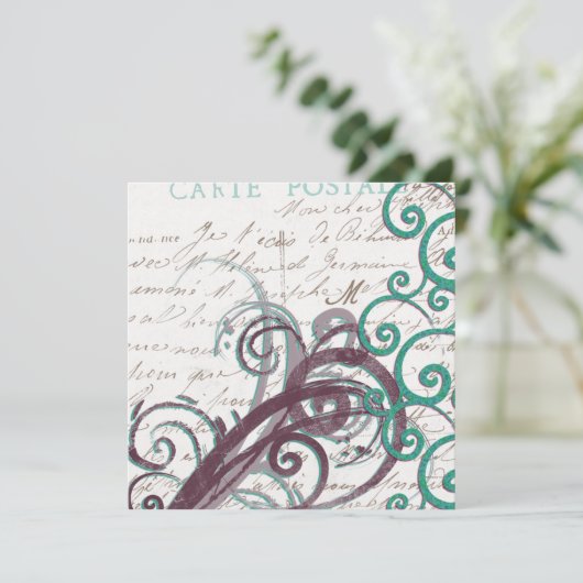 Invitation Modèle d'invitation tout usage (Debout devant)