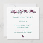 Invitation Modèle d'invitation tout usage (Dos)