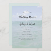 Invitation Modèle d'invitation Wedding shower Ocean Horizon (Devant / Derrière)