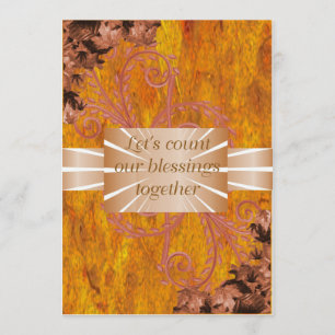 Invitation Modèle d'invitations de thanksgiving