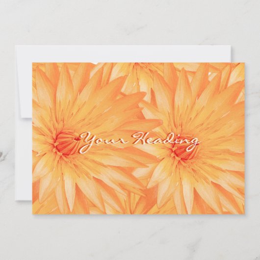 Invitation Modèle d'invitations - lillies oranges (Dos)