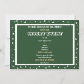 Invitation Modèle d'invitations - trèfles personnalisables (Dos)