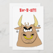 Invitation Modèle drôle fou d'invitations de partie de (Devant / Derrière)