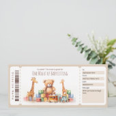 Invitation Modèle du bon de garde d'enfants surprise (Debout devant)