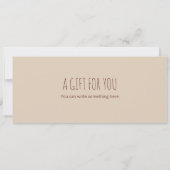 Invitation Modèle du bon de garde d'enfants surprise (Dos)