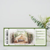 Invitation Modèle du bon de voyage pour vol à voile surprise (Debout devant)