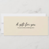 Invitation Modèle du certificat cadeau de massage surprise (Dos)