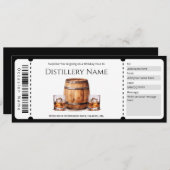 Invitation Modèle du certificat cadeau pour Tour Whiskey Surp (Devant / Derrière)