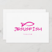 Invitation Modèle du logo Jesus FISH (Devant / Derrière)