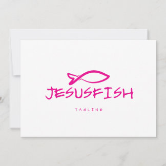 Invitation Modèle du logo Jesus FISH