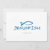 Invitation Modèle du logo Jesus FISH (Devant)