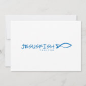 Invitation Modèle du logo Jesus FISH (Dos)