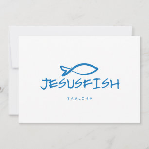 Invitation Modèle du logo Jesus FISH
