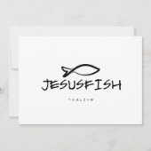Invitation Modèle du logo Jesus FISH (Devant)