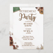 Invitation Modèle du parti de retraite de l'enseignant de l'é (Devant / Derrière)