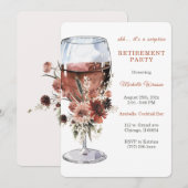 Invitation Modèle du parti de retraite personnalisé (Devant / Derrière)