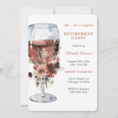 Invitation Modèle du parti de retraite personnalisé (Devant)
