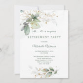 Invitation Modèle du parti de retraite personnalisé (Devant)