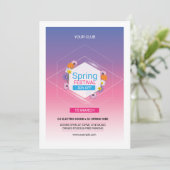 Invitation Modèle du prospectus d'invitation de la fête de pr (Debout devant)