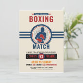 Invitation Modèle du tournoi de boxe (Debout devant)