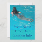 Invitation Modèle féminin natation Thunder_Cove (Dos)