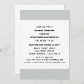 Invitation Modèle Fête des mariées (Devant / Derrière)