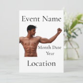 Invitation Modèle Fitness Homme Thunder_Cove (Debout devant)