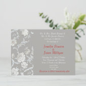 Invitation Modèle floral (Debout devant)