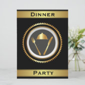 Invitation Modèle formel d'invitation de dîner (Debout devant)