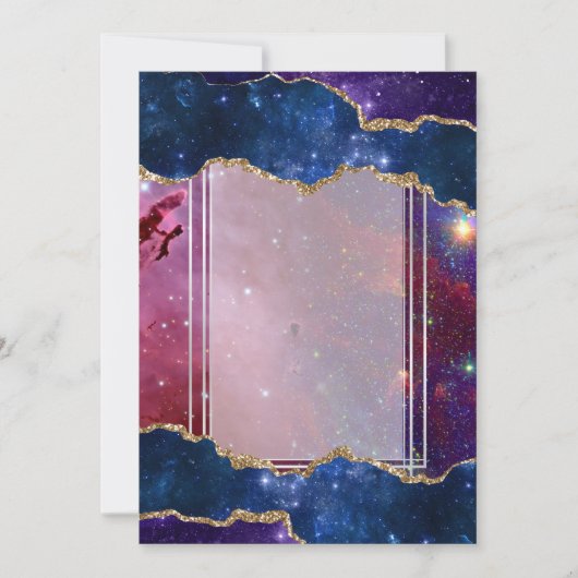 Invitation Modèle Galaxy (Devant)