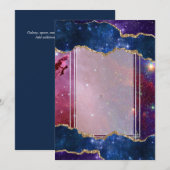 Invitation Modèle Galaxy (Devant / Derrière)