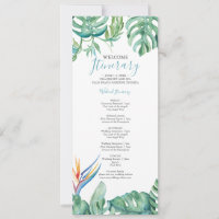 Modèle Itinéraire de mariage de destination tropic