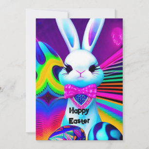 Invitation modèle Lapin de Pâques