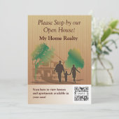 Invitation Modèle Ma maison Immo (Debout devant)