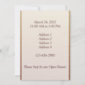 Invitation Modèle Ma maison Immo (Dos)