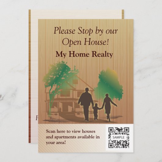 Invitation Modèle Ma maison Immo (Devant / Derrière)